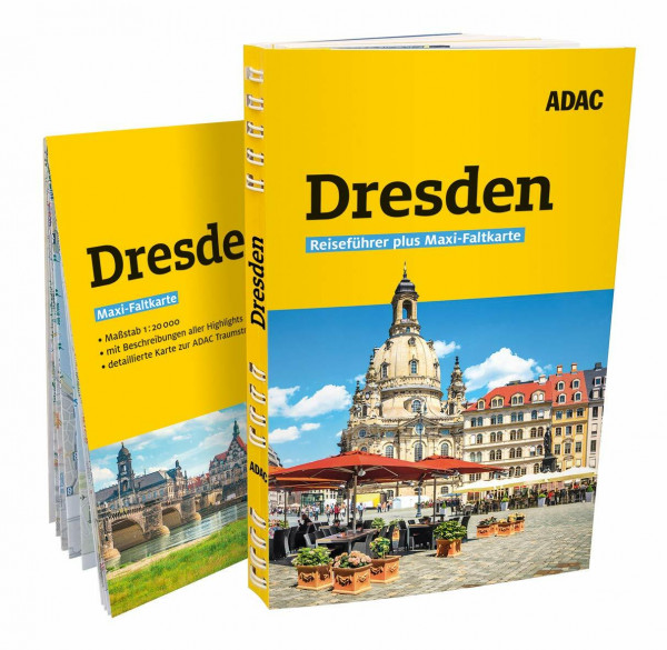 ADAC Reiseführer plus Dresden: Mit Maxi-Faltkarte und praktischer Spiralbindung