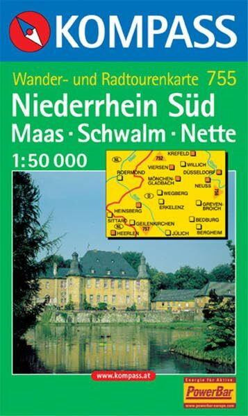 Kompass Karten, Niederrhein Süd, Maas, Schwalm, Nette: Mit Radwegen. 1:50000 (KOMPASS Wanderkarte)