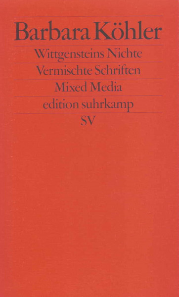 Wittgensteins Nichte: Vermischte Schriften. Mixed Media (edition suhrkamp)