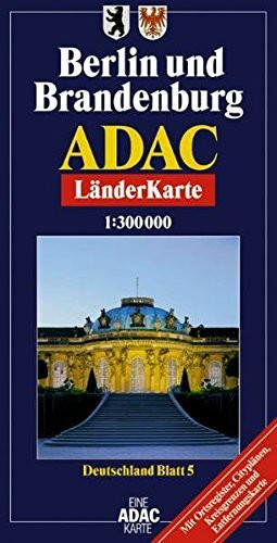 ADAC LänderKarte Deutschland 05. Berlin / Brandenburg 1 : 300 000