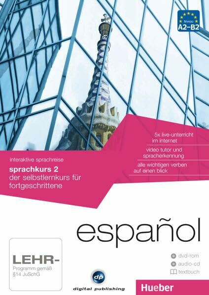 interaktive sprachreise sprachkurs 2 español: der selbstlernkurs für fortgeschrittene / Paket: 1 DVD-ROM + 1 Audio-CD + 1 Textbuch (Interaktive Sprachreise digital publishing)