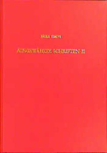 Ausgewählte Schriften, 2 Bde., Bd.2, Römische Kunst