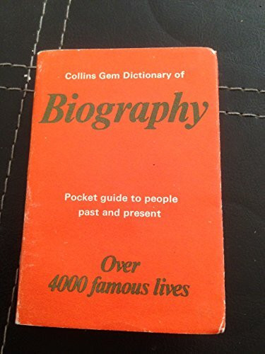 Dictionary of Biography (Gem Dictionaries)