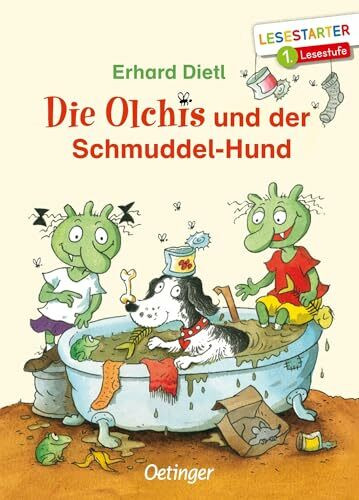 Die Olchis und der Schmuddel-Hund (Lesestarter): Lesestarter. 1. Lesestufe. Lustiges Kinderbuch zum Einstieg ins Lesen lernen mit der beliebten Reihe für Erstleser ab 6 Jahren