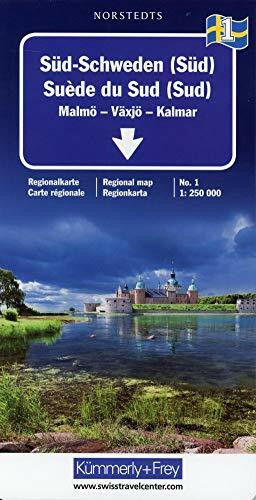 Kümmerly & Frey Karten, Süd-Schweden (Süd): South: Malmö, Växjö, Kalmar (Regional Maps - Schwe...