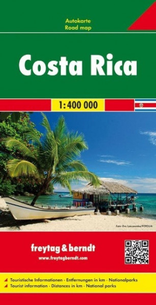 Costa Rica 1 : 400 000. Autokarte