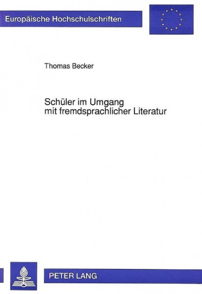 Schüler im Umgang mit fremdsprachlicher Literatur