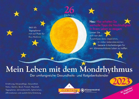 Mein Leben mit dem Mondrhythmus 2023. Taschenkalender