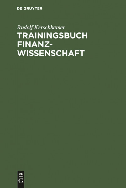 Trainingsbuch Finanzwissenschaft