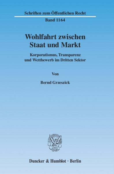 Wohlfahrt zwischen Staat und Markt
