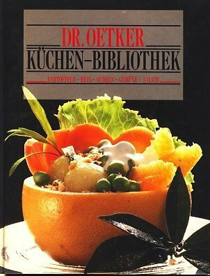 Küchen- Bibliothek. Kartoffeln, Reis, Nudeln, Gemüse, Salate