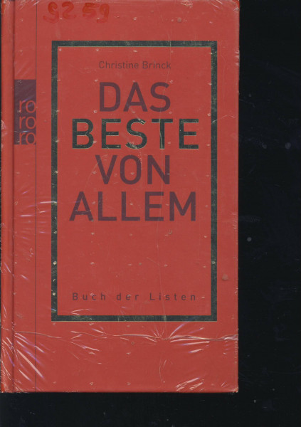 Das Beste von allem: Buch der Listen