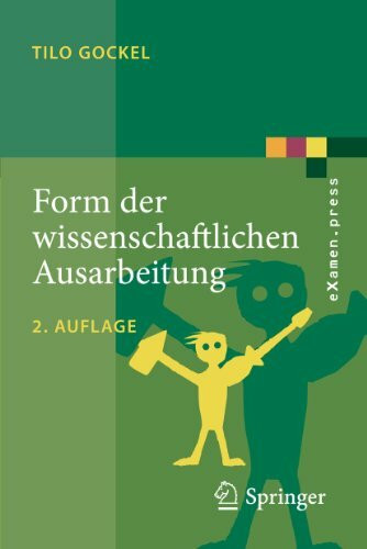 Form der wissenschaftlichen Ausarbeitung: Studienarbeit, Diplomarbeit, Dissertation, Konferenzbeitrag (eXamen.press)