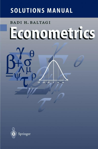 Solutions Manual for Econometrics