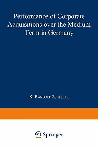 Performance of Corporate Acquisitions over the Medium Term in Germany: Diss.