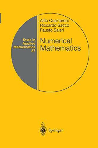 Numerical Mathematics (Texts in Applied Mathematics, 37)