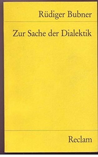Zur Sache der Dialektik (Reclams Universal-Bibliothek)