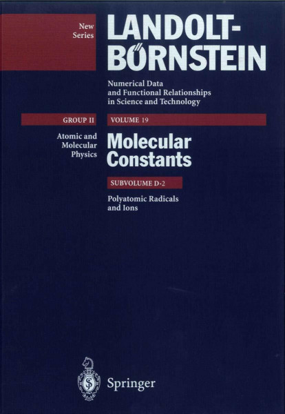 Polyatomic Radicals and Ions (Molecules and Radicals)