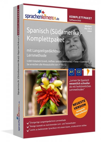 Sprachenlernen24.de Spanisch (Südamerika)-Komplettpaket (Sprachkurs)