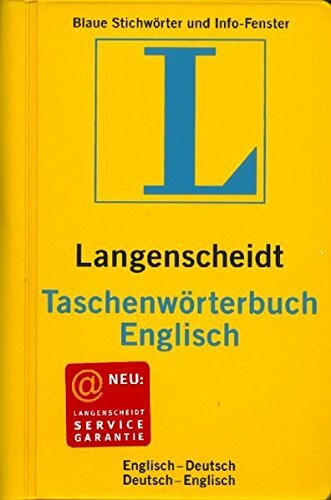 Englisch-Deutsch / Deutsch-Englisch. Taschenwörterbuch. Langenscheidt. Neues Cover