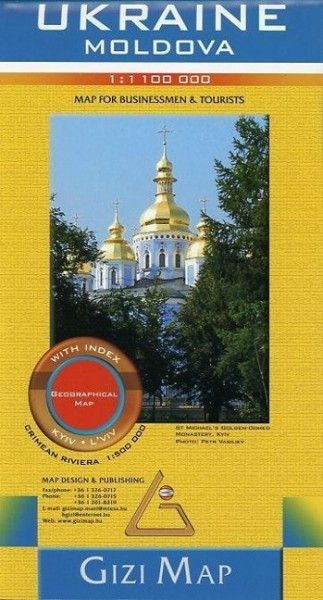 Ukraine & Moldovia Road Map 1 : 1 100 000