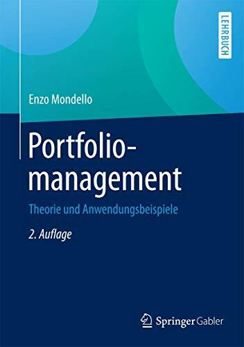 Portfoliomanagement: Theorie und Anwendungsbeispiele