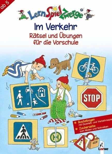 Im Verkehr: Rätsel und Übungen für die Vorschule (LernSpielZwerge - Übungshefte)