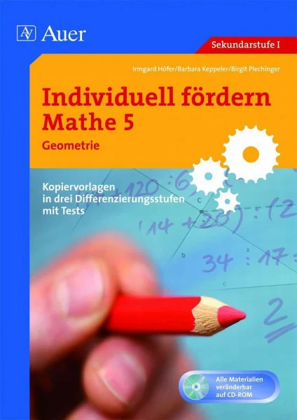 Individuell fördern Mathe 5, Geometrie: Kopiervorlagen in drei Differenzierungsstufen mit Tests (5. Klasse)
