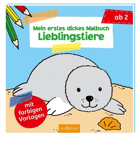 Mein erstes dickes Malbuch ab 2 - Lieblingstiere
