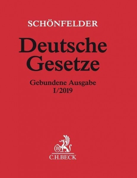 Deutsche Gesetze Gebundene Ausgabe I/2019