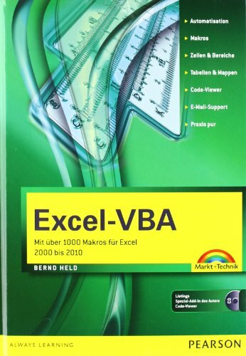 Excel-VBA: Mit über 1000 Makros für Excel 2000 bis 2010 (Kompendium / Handbuch)