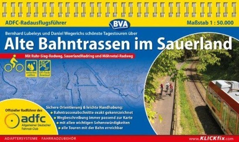 ADFC-Radausflugsführer Alte Bahntrassen im Sauerland 1 : 50.000