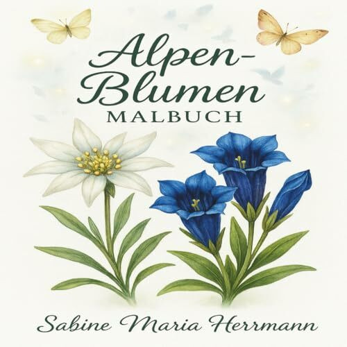 Alpen-Blumen Malbuch