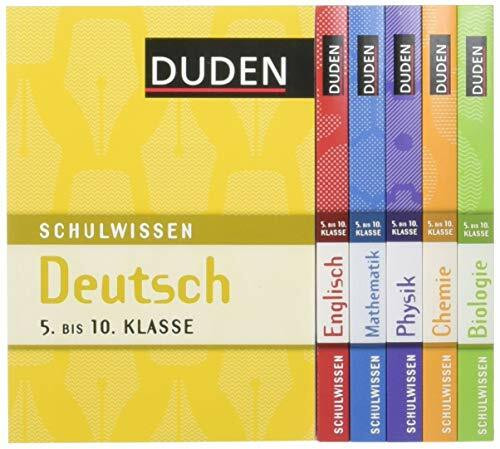 Duden Schulwissen 5. bis 10. Klasse (6 Bände): Alle wichtigen Unterrichtsinhalte – kompakt und übersichtlich (Basiswissen Schule)