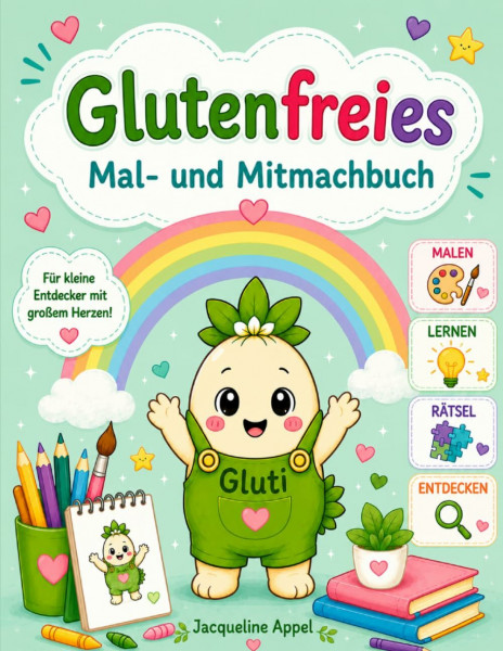 Glutenfreies Mal- und Mitmach Buch für Kinder: Spielerisch Glutenfrei leben lernen