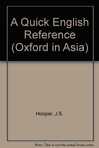 A Quick English Reference (Oxford in Asia)