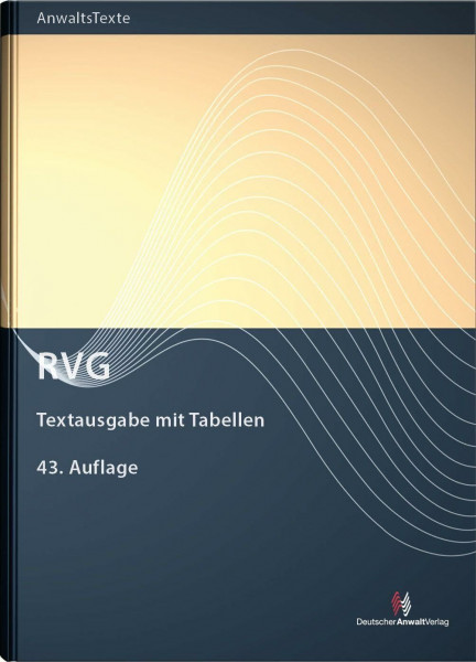 RVG: Textausgabe mit Tabellen (AnwaltsTexte)