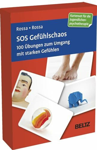 SOS Gefühlschaos: 100 Übungen zum Umgang mit starken Gefühlen. Kartenset für die Jugendlichenpsychotherapie. Mit 12-seitigem Booklet. (Beltz Therapiekarten)