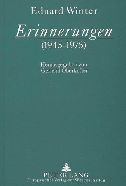 Erinnerungen (1945-1976)