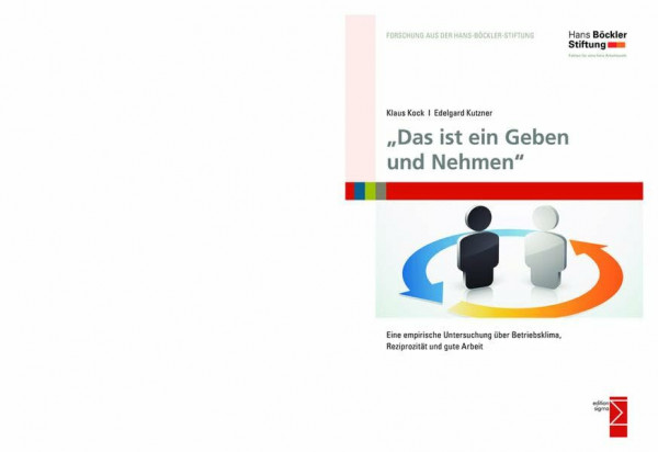 »Das ist ein Geben und Nehmen«: Eine empirische Untersuchung über Betriebsklima, Reziprozität und gute Arbeit (Forschung aus der Hans-Böckler-Stiftung (HBS))