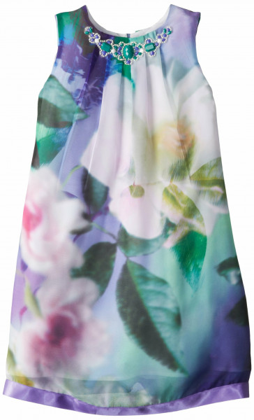 Blush by Us Angels Sublimiertes Chiffon-Kleid für große Mädchen, Übergroßes Blumenmuster, 7