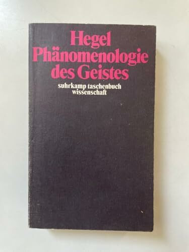 Suhrkamp Taschenbuch Wissenschaft Nr. 8: Phänomenologie des Geistes