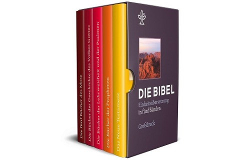 Bibel in 5 Einzelbüchern in Geschenkkassette, Großdruck
