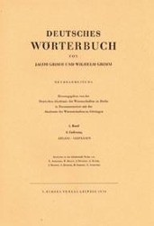 Grimm, Dt. Wörterbuch 1. Band 4. Lieferung