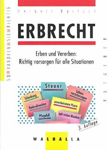 Erbrecht. Erben und Vererben. Richtig vorsorgen für alle Situationen
