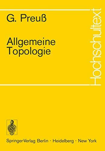 Allgemeine Topologie (Hochschultext)