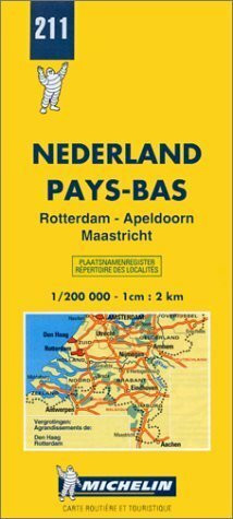 Michelin Map Nederland Pays-Bas: Rotterdam-Apeldoorn Maastricht