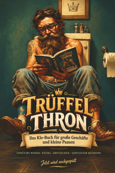 TRÜFFEL THRON - Das Klo-Buch für große Geschäfte und kleine Pausen: Unnützes Wissen · Rätsel · Kritzeleien & gepflegter Blödsinn