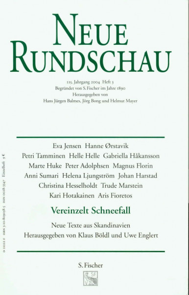 Neue Rundschau 2004/3: Vereinzelt Schneefall