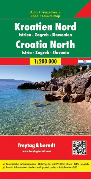 Kroatien Nord 1 : 200 000. Autokarte